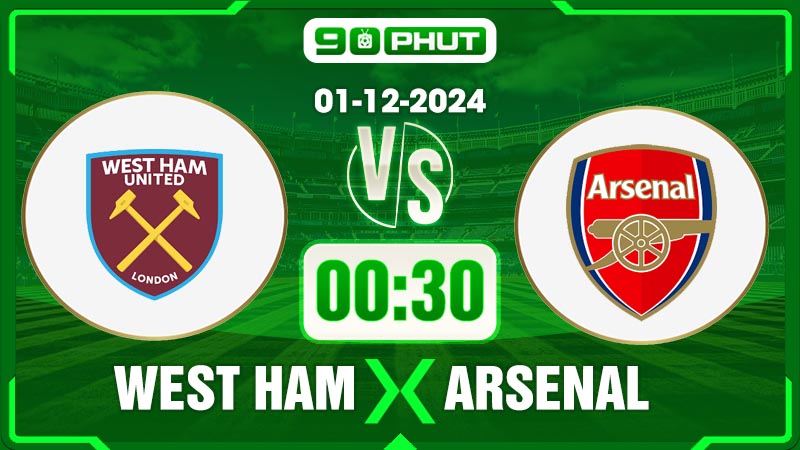 Soi kèo West Ham vs Arsenal